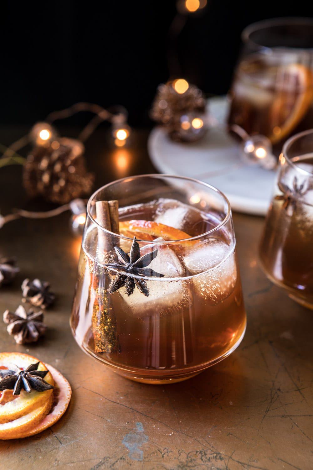 香草柴古老式|halfbakedharvest.com #bourbon #cocktail #drink #thanksgiving #holiday #chai