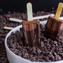素食巧克力软糖冰棒。