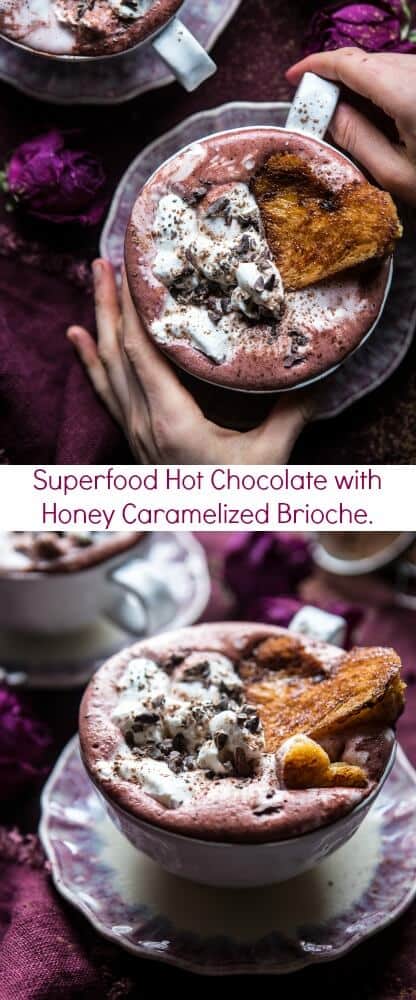 Superfood热巧克力与蜂蜜焦糖奶油蛋卷|halfbakedharvest.com @hbharvest.