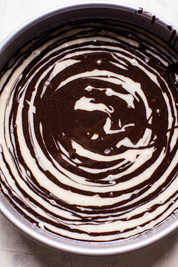 巧克力分层斑马慕斯蛋糕
