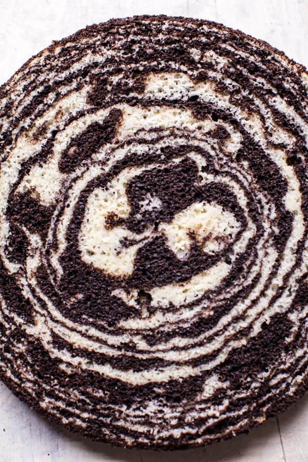 巧克力分层斑马慕斯蛋糕