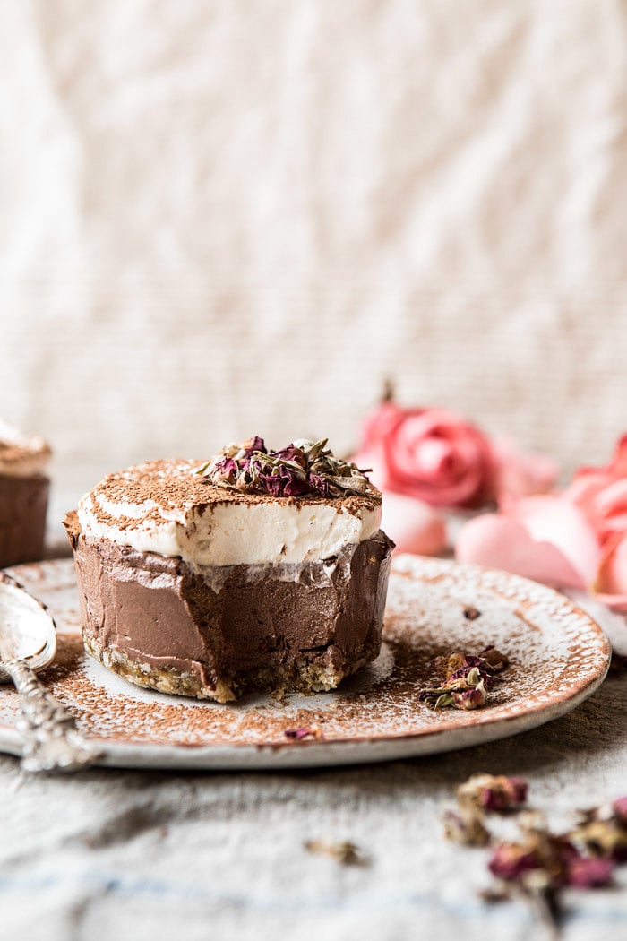 素食巧克力蛋挞蛋糕|半烤收获网站#巧克力#甜点#健康#素食#不烘焙