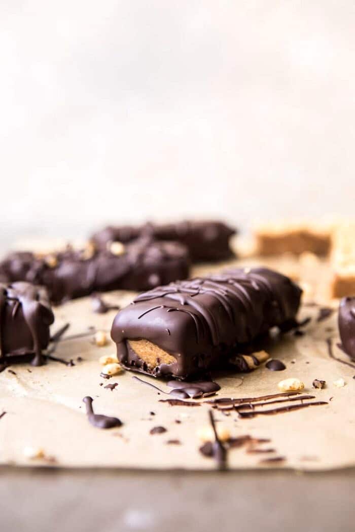 5种成分巧克力花生酱脆棒|半烘焙收获网#巧克力#甜点#健康
