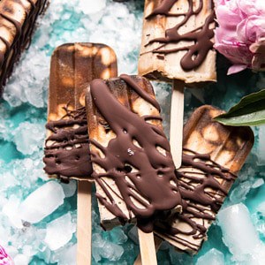 巧克力椰子拿铁软糖冰棒|半烤收获网#冰淇淋#冰棒#巧克力#健康