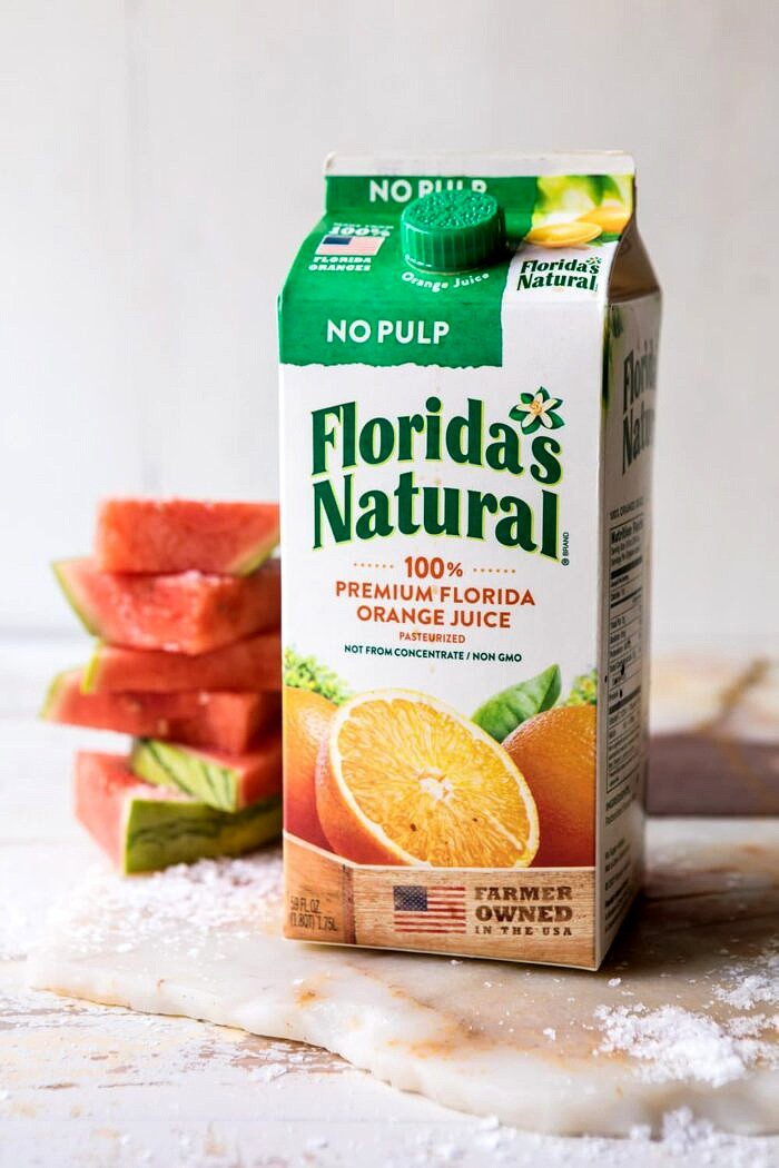 佛罗里达的天然橙汁纸盒