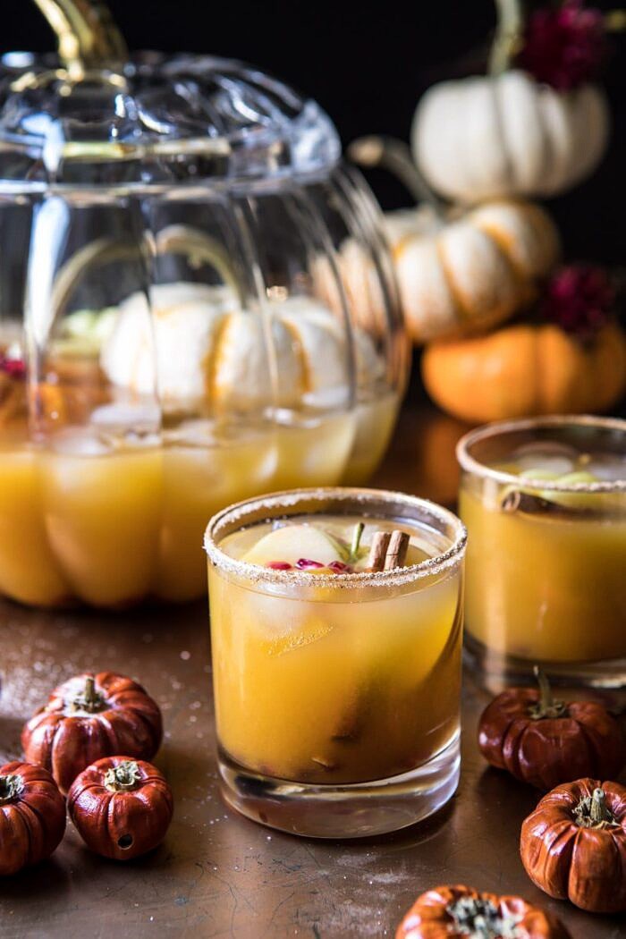 南瓜贴片机|halfbakedharvest.com #pumpkin #cocktails #punch #tahnksgiving #halloween