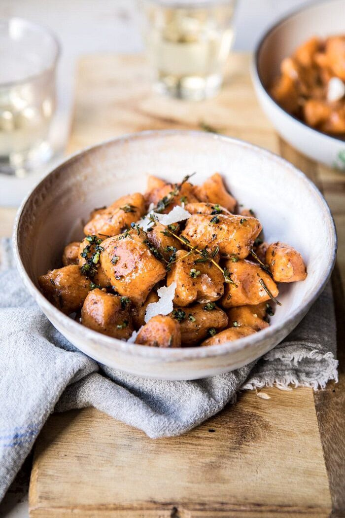 甘薯与意粉香草白葡萄酒潘酱|#fallBOB娱乐下载recipes #simple #cozyrecipes #sweetpotato #gnocchi
