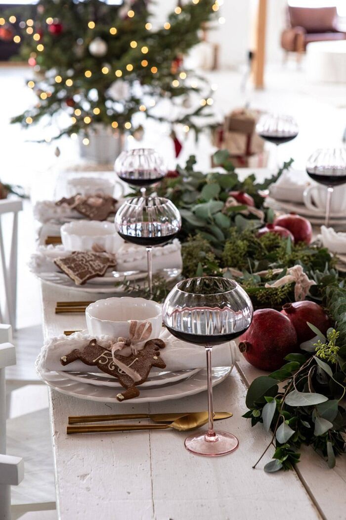 An Easy Christmas table escape | halfbakedharvest.com # Christmas #table escape #holiday #dinner