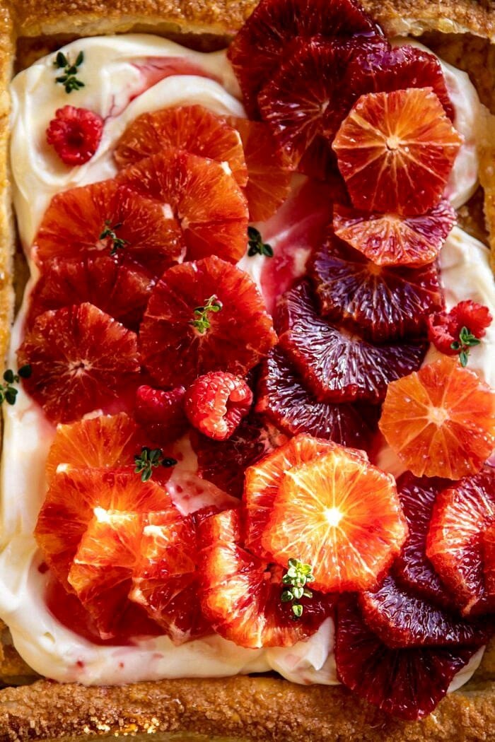 The simple Ombrè Citrus Cream Tart | halfbakedharvest.com #dessert #winter # Citrus #healthyreBOB娱乐下载cipes #easyrecipes