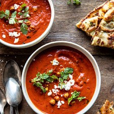 新!奶油摩洛哥番茄汤。这道温馨的周末汤既简单又快捷，还很健康。食谱://www.chianxujia.com/creamy-moroccan-tomato-soup/ #番茄汤#easyrecipes #健康#汤BOB娱乐下载#素食