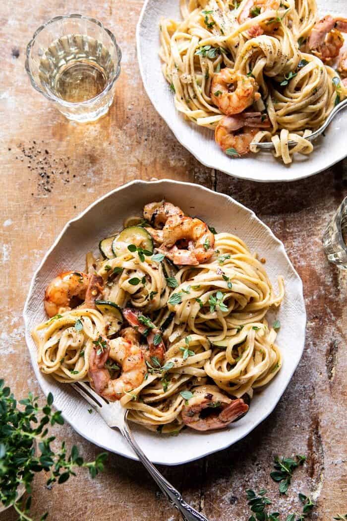 花园草本虾scampi扁面条|halfbakedharvest.com #pasta #shrimp #easyBOB娱乐下载recipes #sumbercipes