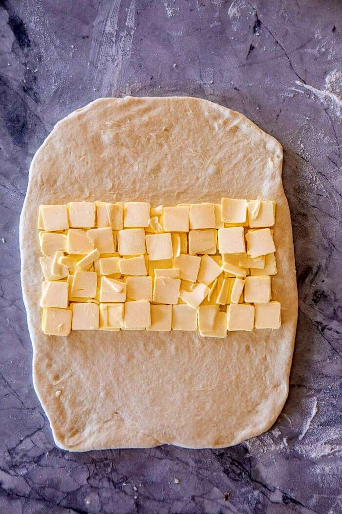 简单的肉桂糖牛角面包|半烤收获。com #肉桂#秋天#面包#羊角面包