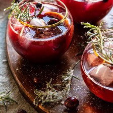 蔓越莓波旁酸奶|halfbakedharvest.com #bourbon #thanksgiving #cocktails #holiday #christmas