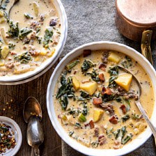 Instant Pot Pesto Zuppa Toscana | halfbakedharvest.com # Instant Pot #soup #slowcooker #winter
