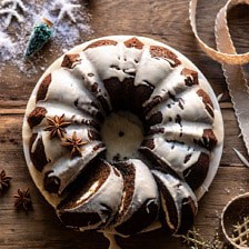 奶油芝士姜饼蛋糕|半烤收获网站#姜饼#蛋糕#圣诞#甜点