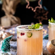 The Spicy Sweet Grinch Cocktail | halfbakedharvest.com # Grinch #christmasdrinksaturday #伏特加