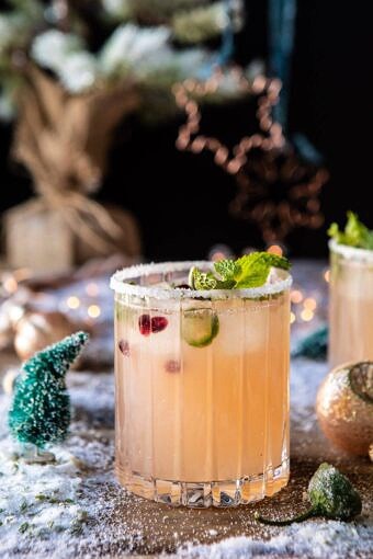 The Spicy Sweet Grinch Cocktail | halfbakedharvest.com # Grinch #christmasdrinksaturday #伏特加