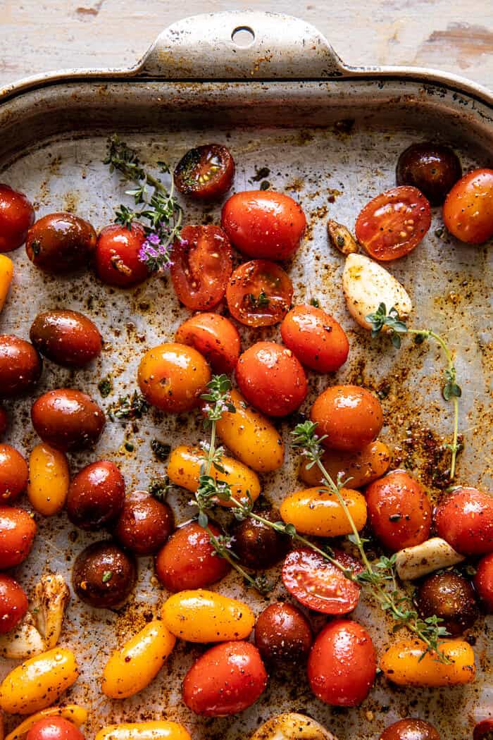 烤的番茄罗勒和弗塔奥罗佐|halfbakedharvest.com