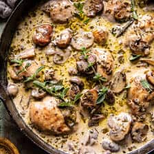 奶油蘑菇和布里鸡|半烤harvest.com